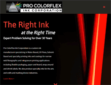 Tablet Screenshot of procolorflex.com